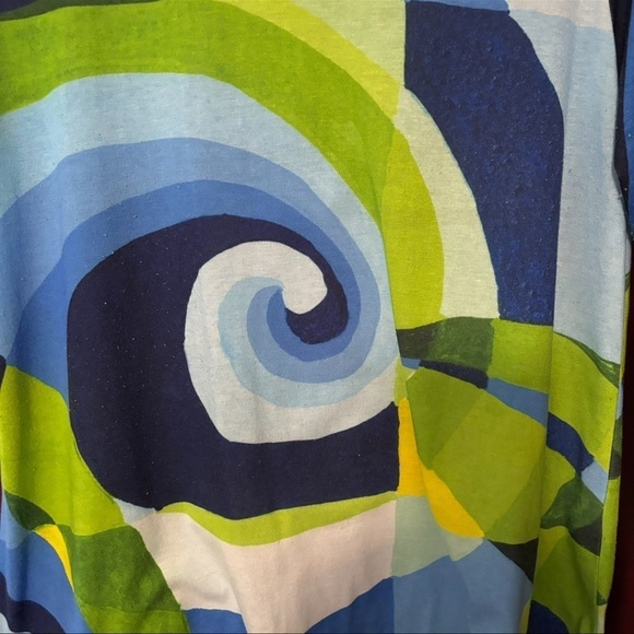 TRISHA TYLER COLORFUL TOP SIZE MEDIUM IN GOOD PRELOVED CONDITION - Picture 6 of 6